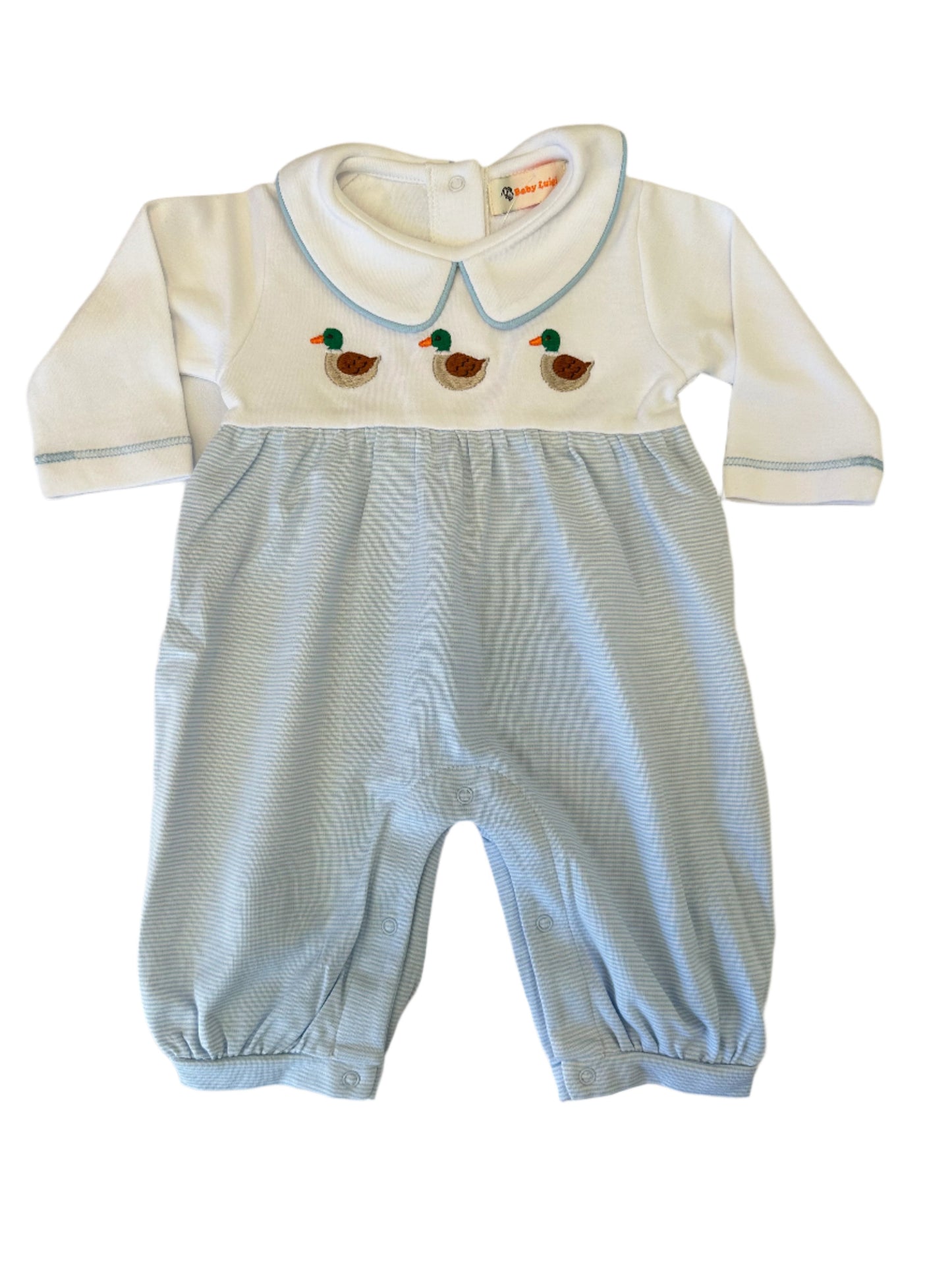 Striped Mallard Romper