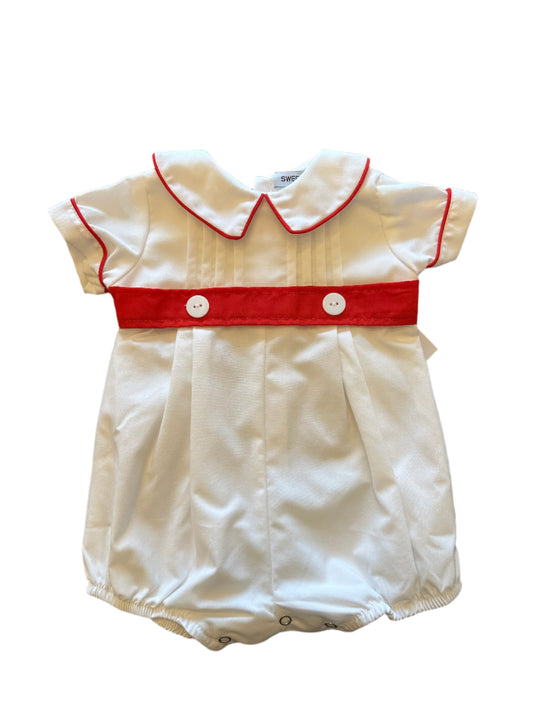 Red and White Belted Bubble